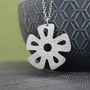 Sterling Silver Watercolour Daisy Pendant, thumbnail 1 of 2