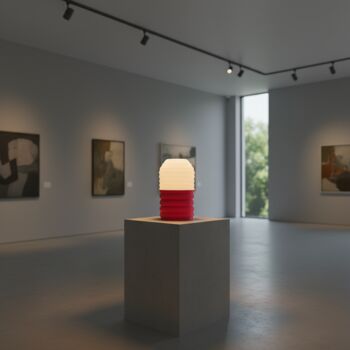 Beehive Table Lamp | Modern Ribbed Desk Light, 10 of 12