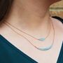 Turquoise Birthstone Gold Plated Layered Necklace, thumbnail 1 of 3