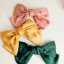Satin Big Bow Hair Clip Barrette Six Colours Available, thumbnail 3 of 12