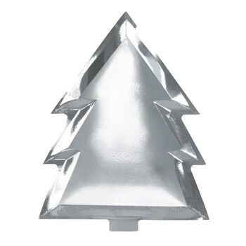 Silver Christmas Tree Plates, 2 of 2