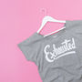 Mum And Baby 'Exhausted' And 'Exhausting' T Shirt Set, thumbnail 8 of 10
