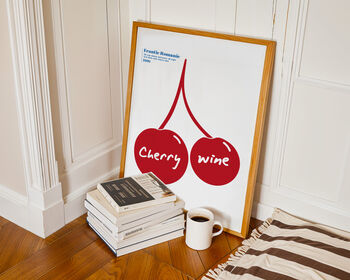 Cherry Wine 1980's Music Giclée Art Print, 6 of 8