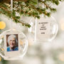 Personalised Memorial Photo Glass Dome Bauble, thumbnail 3 of 6