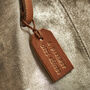 Personalised Handstamped Leather Luggage Tag, thumbnail 2 of 8