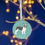 Frenchie Personalised Dog Christmas Tree Decoration, thumbnail 5 of 7