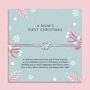A Mums First Christmas Wreath Bracelet In White Soft Pouch, thumbnail 1 of 5