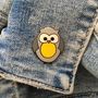 Owl Pin Badge, thumbnail 1 of 4