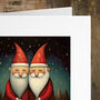Gay Men Christmas Card, Two Santas Lgbt Pride Card, thumbnail 2 of 4