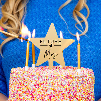 'Future Mrs' Hen Party Star Cake Topper, 2 of 6