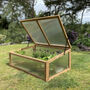 Wooden Framed Polycarbonate Coldframe With Foil Tape, thumbnail 1 of 9