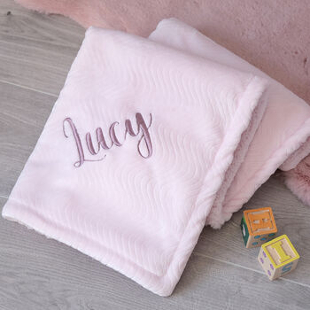 Personalised Baby Blanket For Girl, 2 of 2