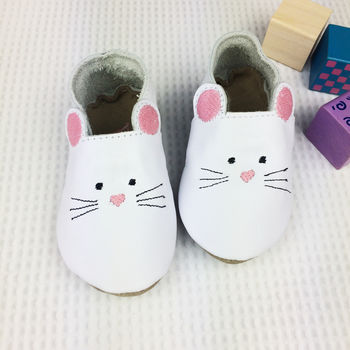 Leather Mouse Children's Slippers, 5 of 8