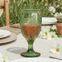 Luxury Embossed Coloured Wine Goblet Collection, thumbnail 3 of 9