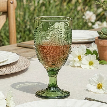Luxury Embossed Coloured Wine Goblet Collection, 3 of 9