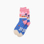 Beach Campervan Bamboo Socks In Pink, thumbnail 4 of 4