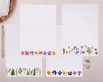 Pressed Flowers Writing Paper Gift Box Set, 2 of 4