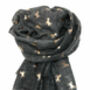 Horse Print Metallic Rose Gold And Silver Foil Scarf, thumbnail 10 of 10