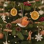 Handmade Felt Pamela The Robin Hanging Decoration, thumbnail 1 of 4