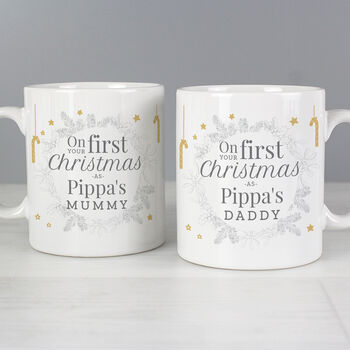 'On Your First Christmas As' Personalised Mug Set, 4 of 5
