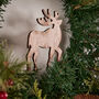 Extra Large Festive Reindeer Wreath, thumbnail 4 of 5