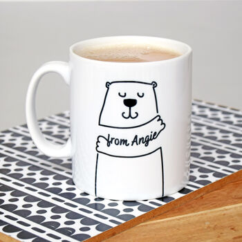 Personalised Bear 'Hug On A Mug' Gift, 2 of 9