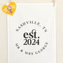 Personalised Wedding Tea Towel Gift For Couple, thumbnail 1 of 2