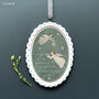 Elegant Oval Porcelain Angel Christmas Decoration, thumbnail 1 of 5