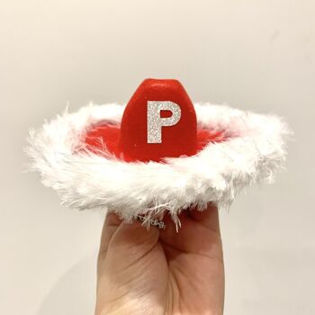 Personalised Petite Pet Christmas Cowboy Hat, 5 of 8