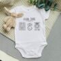 Personalised New Baby Information Baby Vest, thumbnail 1 of 2