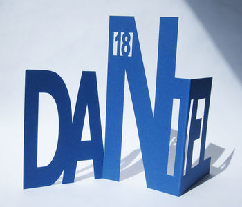 3D Welded Name Birthday Card, 3 of 5