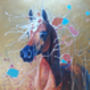Art Nouveau Horse Painting, Party Horse, thumbnail 2 of 6