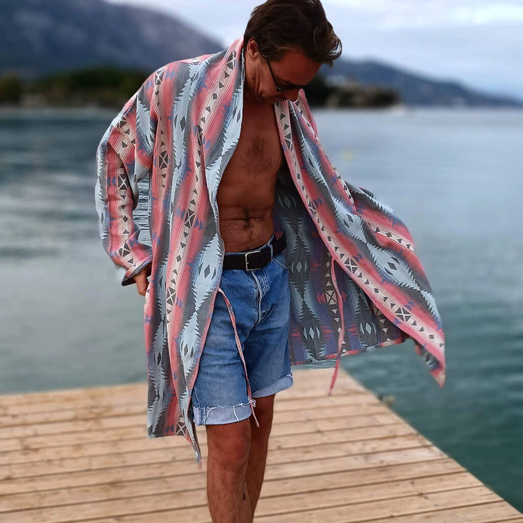 Samos Mens Kimono Dressing Gown By Verry Kerry