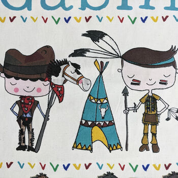 Personalised Cowboys And Indians Toysack, 2 of 3