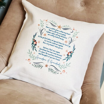 Personalised Christmas Remembrance Cushion, 2 of 3