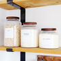 Ribbed Glass Storage Jar With Personalised Label, thumbnail 10 of 12