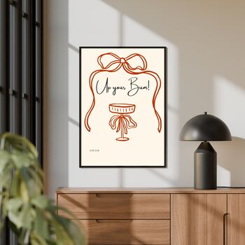 A4 Script Print Up Your Bum! Cheers, 4 of 5