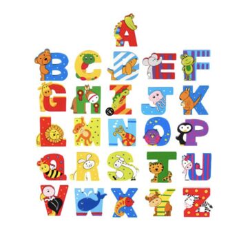Wooden Alphabet Animal Letters, 4 of 7