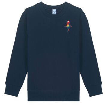 Childrens Organic Cotton Parrot Sweatshirt, 2 of 12