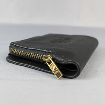 'Lander' Men's Leather Bi Fold Wallet In Black, 8 of 12