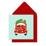 Christmas Holiday Festive Red Car Pack Of 10 Cards, thumbnail 2 of 3