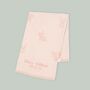 Personalised Pink Bunny Knitted Intarsia Blanket, thumbnail 2 of 6