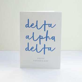 'Dad' Phonetic Alphabet Father's Day Card, 2 of 4