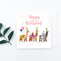Personalised Llama Birthday Card, thumbnail 1 of 4