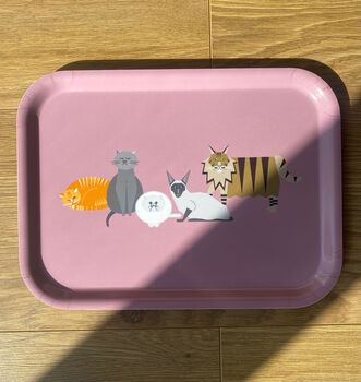 All The Cats Small Wooden Tray, 3 of 7