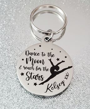 Dancer Keyring With Personalisation, 2 of 3