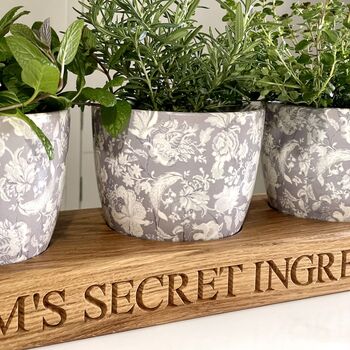 Personalised Indoor Herb Planter, 4 of 8