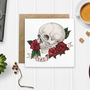 Skull And Rose Tattoo Style 'Dad' Card, thumbnail 1 of 3