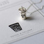 Takeaway Coffee Sterling Silver Necklace, thumbnail 4 of 11
