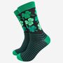 Men's Lucky Irish Shamrock Bamboo Socks, thumbnail 2 of 4
